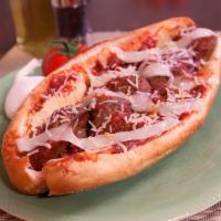 Meatball Parmesan Sub · Meatballs with marinara sauce, melted mozzarella cheese & topped with Parmesan cheese.