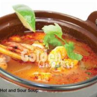 Seafood Hot and Sour Soup · For 2. Spicy.
