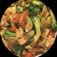 Mixed Vegetables Chef's Special · Stir-fried broccoli, carrot, string bean, cabbage, zucchini, bean sprouts, onion, bell peppe...