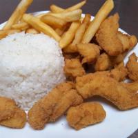 Kids Chicken Nuggets · French fries.