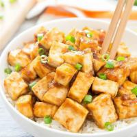  A4. Crispy Tofu Bites · Fried tofu, garlic with sweet dipping sauce. Vegetarian.