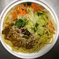18. Cold Noodles with Sesame Sauce · Hot and spicy.