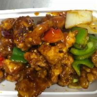 S11. General Tso's Chicken · Hot and spicy.
