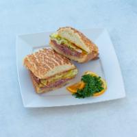 9. Ray Ray Sandwich · Salami and cheddar cheese on a dutch crunch roll.