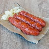 Taiwanese Sausage · Seasoned ground meat that has been wrapped in a casing.