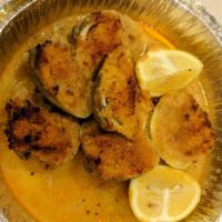 6 Clams Oreganate · Whole baked little neck clams.