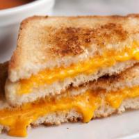 Grilled Cheese Sandwich · American cheese on white bread.