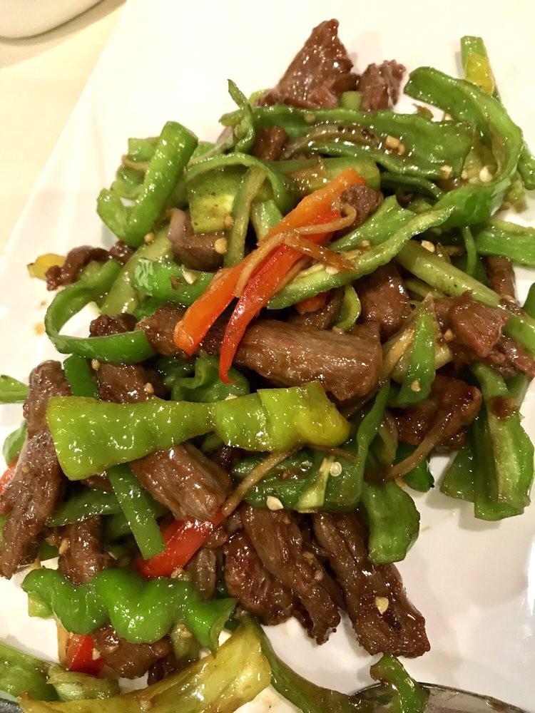 M2. Sauteed Shredded Beef with Spicy Peppers · 