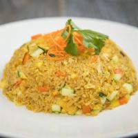 Curry Fried Rice  · Cabbage, zucchini, yellow squash, carrot, curry powder