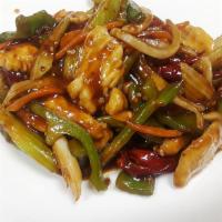 6. Hot Szechuan · Spicy Szechuan sauce, pepper, celery, onion and carrots. Served with fried rice. Spicy.