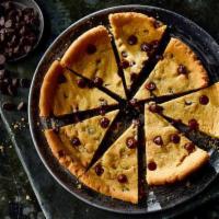 Chocolate Chip Cookie · 9 inch freshly baked chocolate chip cookie cut into 8 slices