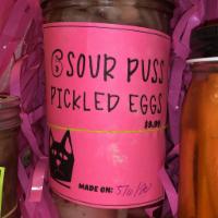 Pickled Eggs · 9 Pickled eggs in a Mason jar. Needs to be Refrigerated. Re-use the mason jar or drop it off...