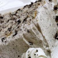 Cookies ＆ Cream Cake* · buttery, soft, and moist and the frosting has a creamy whipped texture that’s slightly heavi...