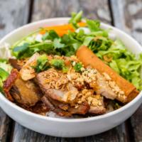 Pork Belly Vermicelli Bowl  · Roasted pork belly, vermicelli rice noodles, lettuce, fresh herbs, cucumber, beansprouts, pi...