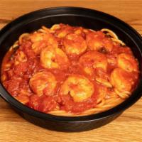 Pasta Shrimp Marinara · Shrimp sauteed in garlic and herb plum tomato sauce.