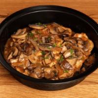 Chicken Marsala · Chicken scallopine simmered in mushroom and Marsala wine brown
sauce.