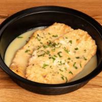 Chicken Francese · Egg battered chicken scallopine sauteed in white wine, lemon
and butter sauce.