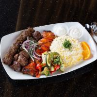 Combo Shish Kabob · Eager to try them all? Then treat yourself to our juicy lamb, chicken and kafta shish kabob....