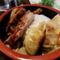 Chicken Teriyaki · Grilled chicken, drizzled with wedashii's house made teriyaki sauce. Served with rice, soup ...