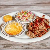 Memphis Pulled Pork Platter · A Southern classic. Smoked up to 17 hours, our lean succulent pork is as tender as can be.