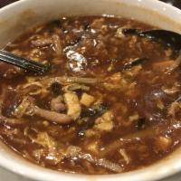 Hot and Sour Soup/酸辣湯 · Soup that is both spicy and sour, typically flavored with hot pepper and vinegar.