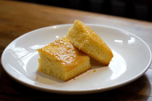 Cornbread · Served with honey butter.