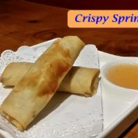 Crispy Spring Roll  · 2 pieces. Deep-fried crispy cabbage, onion, mushroom, carrot and green mung bean wrapped in ...