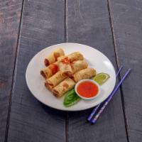 1. Thai Imperial Vegetarian Rolls · Mixed vegetable, taro and silver noodles in egg roll skin.