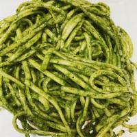 Pasta linguine  · Choose between Pesto or Huancaina sauce