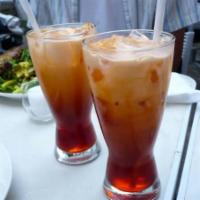 Thai Iced Tea · Traditionally served with Cream, please specify milk option for dietary needs.