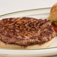 The Famous Melburger · Classic American favorite. Juicy 1/3 lb. ground chuck burger served on a sesame seed bun, cr...