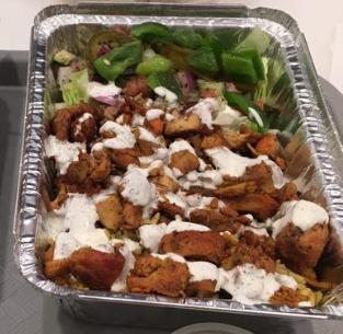 Chicken Gyro Salad · Chicken gyro meat served on your choice of salad and dressings.