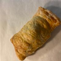 Spinach and Cheese Piroshky · Fresh spinach and cheddar cheese in our light puff pasty dough!