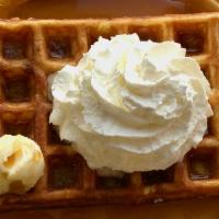 Plain Waffle · Our yeasted batter waffle. Served with butter and housemade syrup.