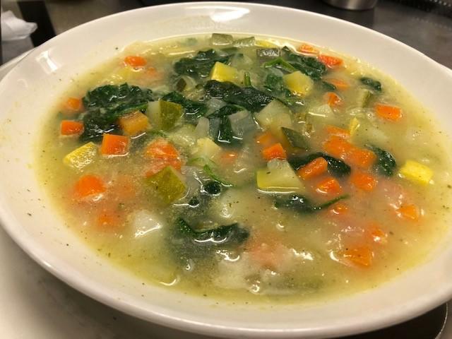Minestrone · Homemade every day with fresh garden vegetables.
