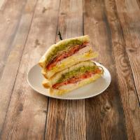 Yachtsman Sandwich · Turkey breast, Swiss cheese, avocado and sprouts.
