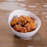 General Tso's Chicken · Touch fried till crisp and sauteed in special hot sauce.  Spicy.