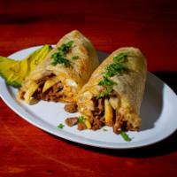 California Burrito  · Carne asada, Cheese, french fries, sour cream, and guacamole. 