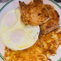 Pork Chops and Eggs Combo · 