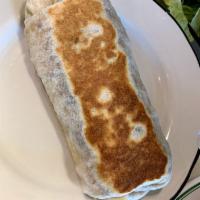 Carne Asada Burrito · Soft flour tortilla with diced sirloin, lettuce, pico de gallo, guacamole and sour cream.
