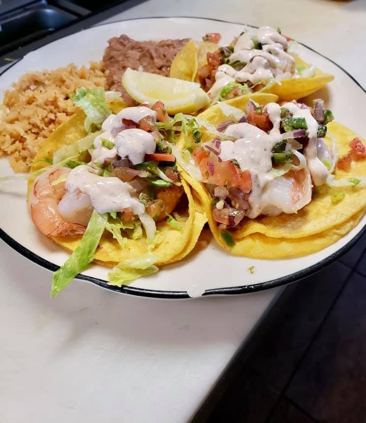 Shrimp Taco Plate · 2 tacos