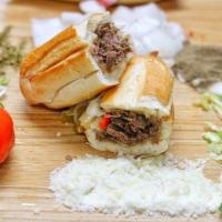 Steak and Cheese Sub · Steak, melted provolone cheese, lettuce, tomato, onion, hot pepper, mayonnaise (optional). A...