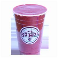 Very Berry Fruit Smoothie · Mixed berry, banana, and apple juice.