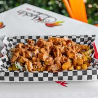 Kluckin Bowl · French Fries, Coleslaw, Pickles, Chopped Kluckin Chicken, and our house made, Kluckin sauce.