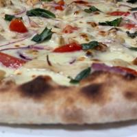 Blanco · Hand-stretched Neapolitan crust (imported flour from Italy), guernsey buttermilk ranch sauce...