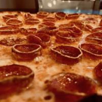 36 Cups · Hand stretched 11 inch Neapolitan crust (imported flour from Italy), San Marzano Sauce, laye...