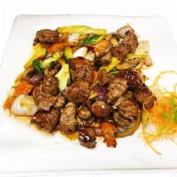 Steak Hibachi · Includes miso soup, green salad with all-natural ginger dressing and noodles or fried rice. ...