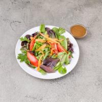 Mista Salad · Mixed greens, carrot, tomato and balsamic vinaigrette.