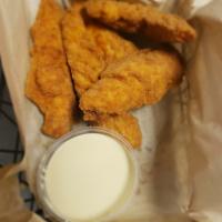 Chicken Tender Basket  · Chicken tenders fried golden brown. Served with a side of fries. Your choice of ranch, honey...