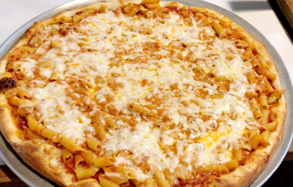 BAKED ZITI PIZZA  · COMES W/PIZZA SAUCE,GRANDE MOZZARELLA CHEESE & PENNE PASTA.